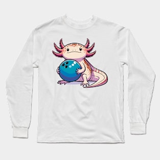 Bowling axolotl Long Sleeve T-Shirt